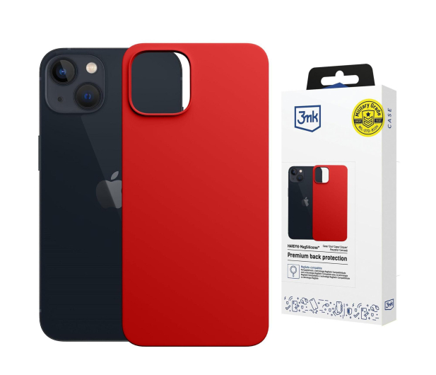 3mk Hardy MagSilicone Red do iPhone 13 - 1344440 - zdjęcie